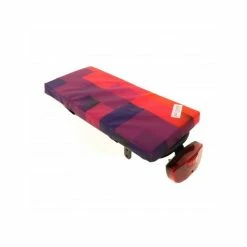 Hooodie Cushie Bagagedrager Kussen Blocks - Rood/Paars