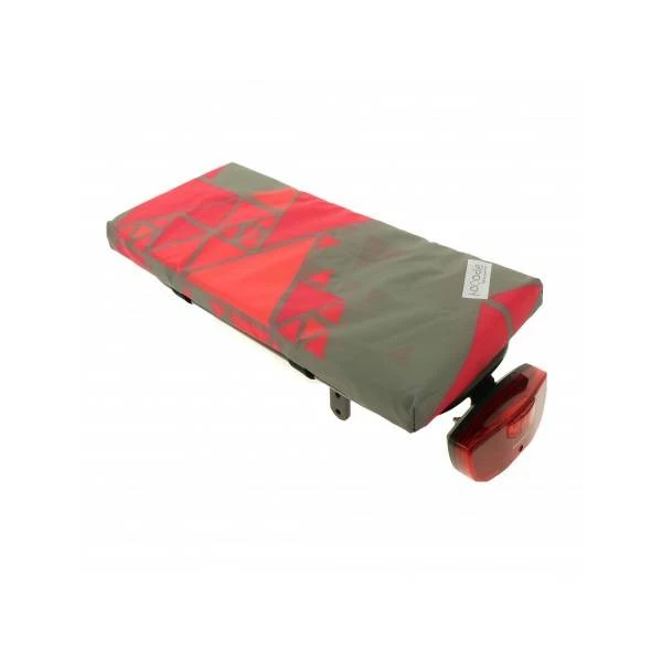 Hooodie Cushie Bagagedrager Kussen Tangram - Br/Koraal