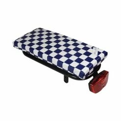 Hooodie Cushie Drager Kussen Geruit Marine