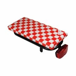 Hooodie Cushie Drager Kussen Geruit Rood/Wit